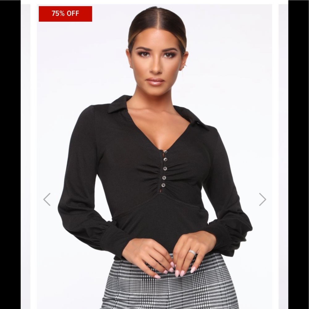 Fashion nova don’t you worry white blouse